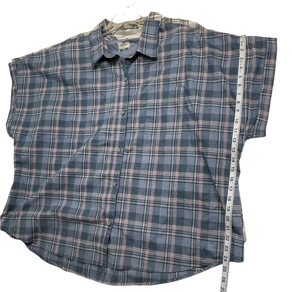 Ridgecut Tough wear 3X Women's Short Sleeve Plaid Shirt, Bundle of two - Picture 11 of 15